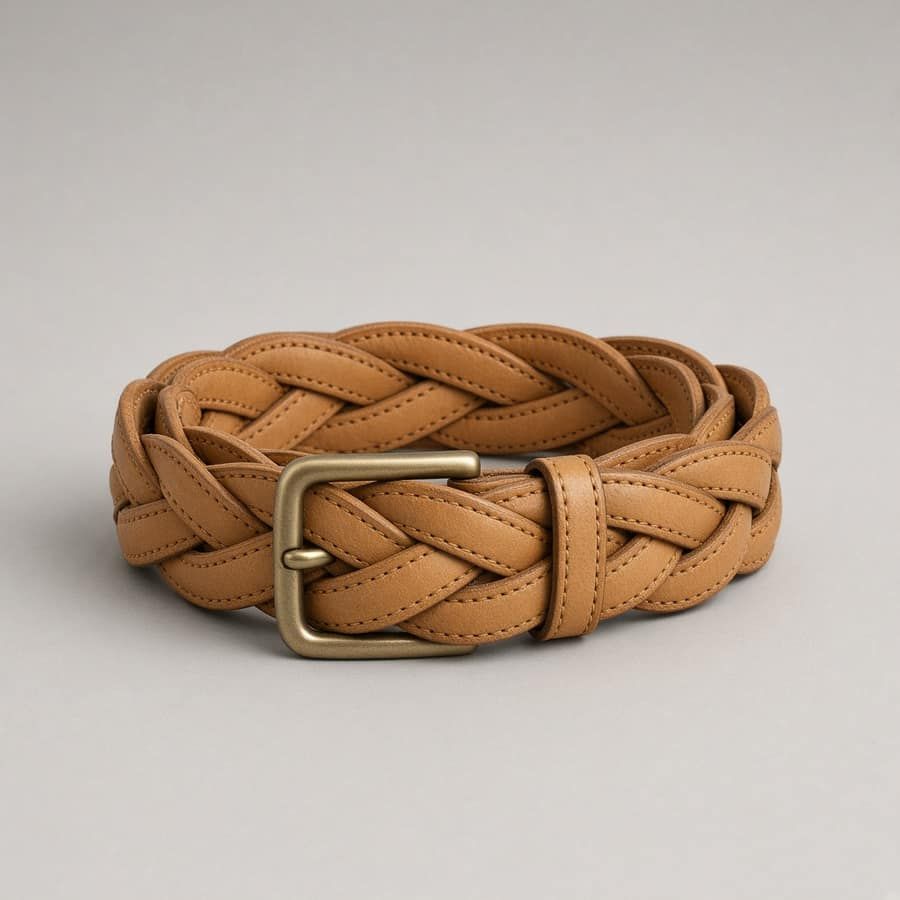 Braided Leather Belt