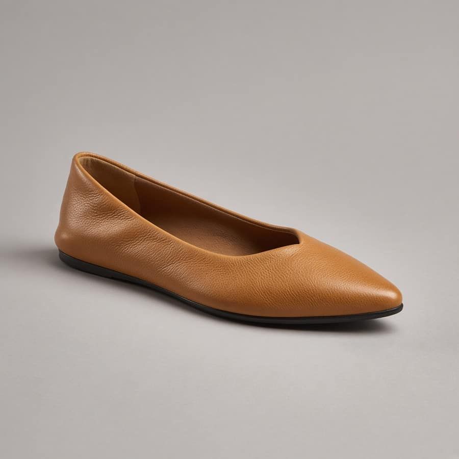 Pointed Leather Flat