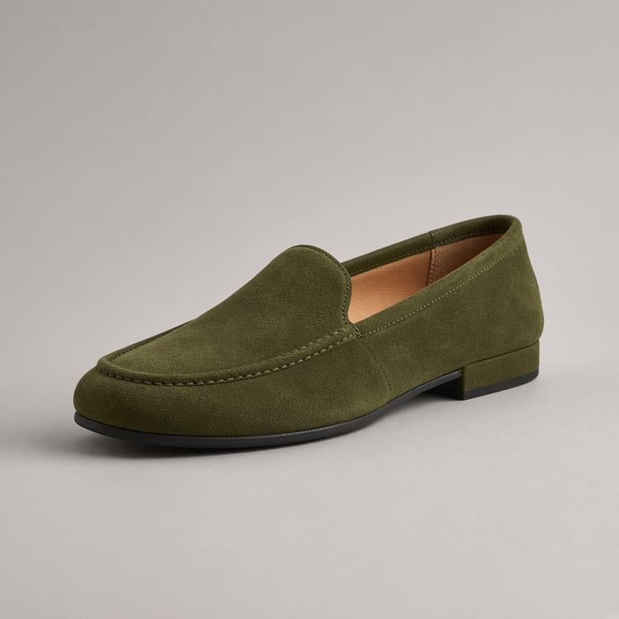 Suede Smoking Flat