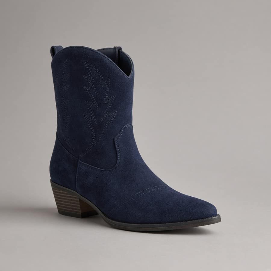 Suede Western Boot